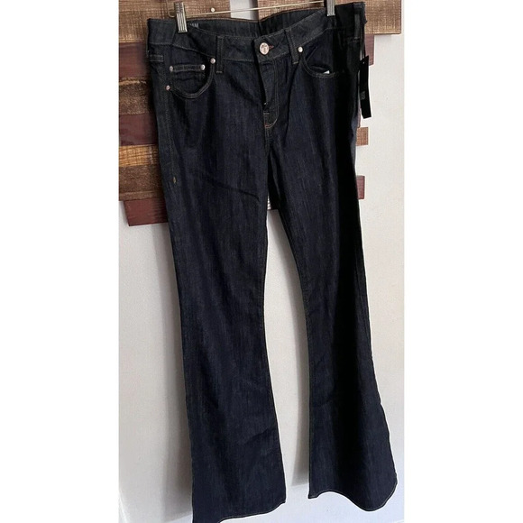 William Rast Jeans Flare Size 32 Ryley New Tag Dark Wash Denim - Picture 1 of 9